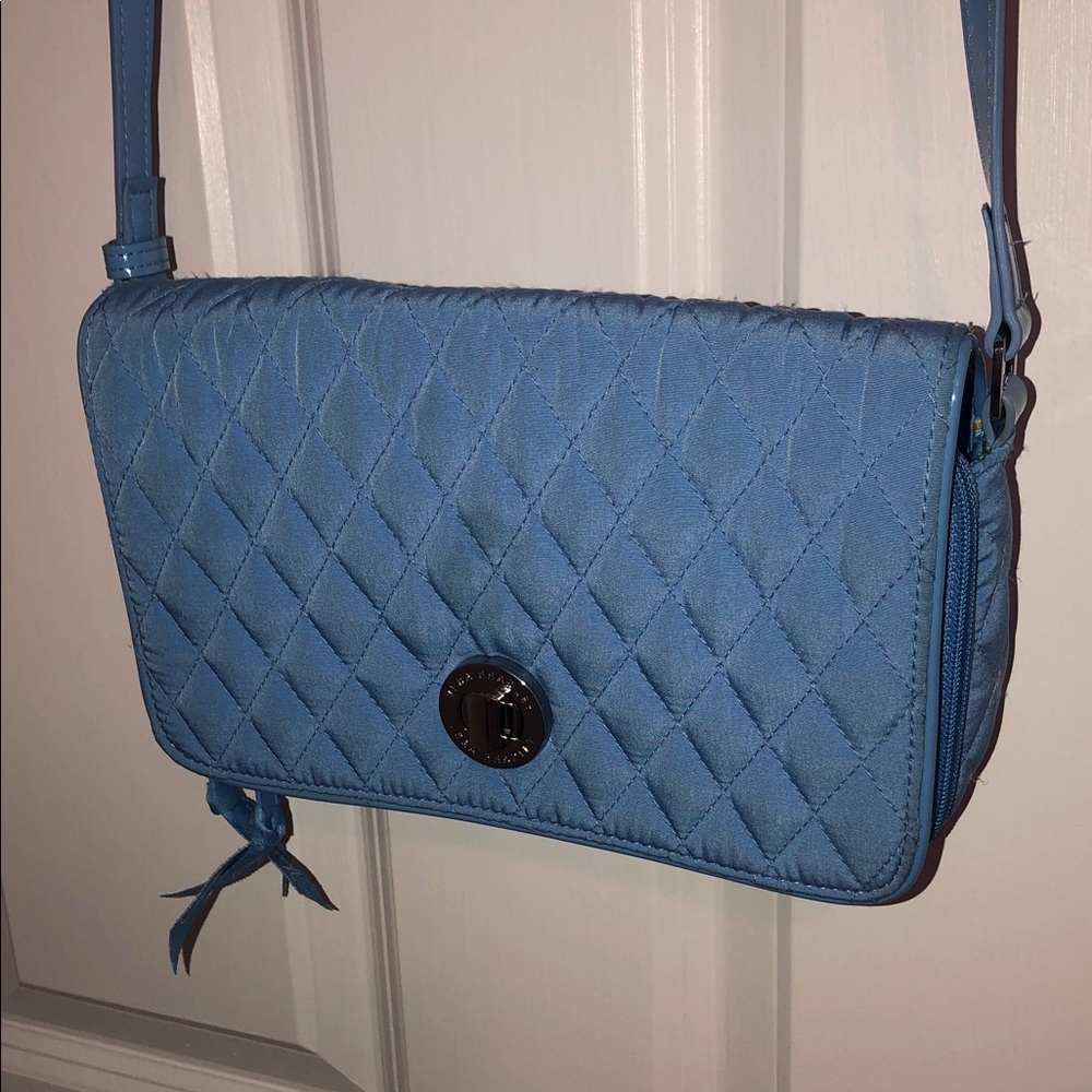 Vera Bradley Light Blue Quilted Crossbody Bag
